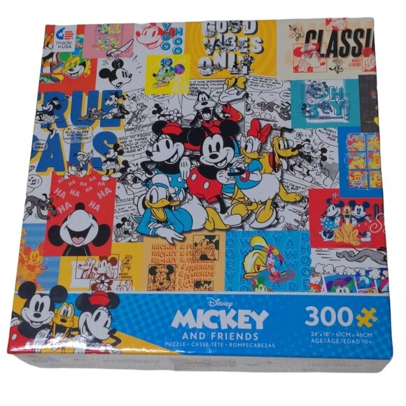 Disney Puzzles Lot of 2 300 Piece & 750 Piece Mickey Minnie Disney Pins Jigsaw - Picture 2 of 6